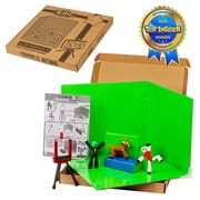 Stikbot Studio Pro Zanimation Set - 2 Stikbots & 1 Pet with Green/Blue Reversible Screen & Tripod