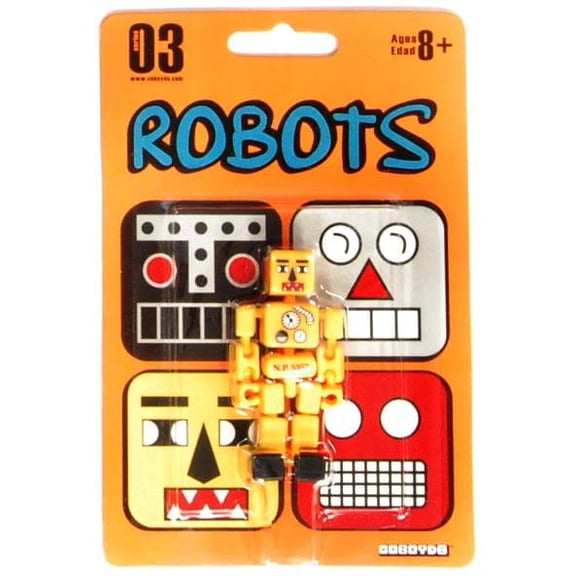 Stikfas Cuboyds Robot Figure Yellow S3 RO-1235