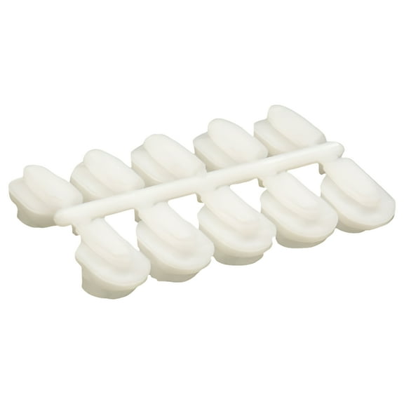 Stikkiworks Damage-Free Reusable Removable Standard Stikki Clip for Any Surface, White, Pack of 30