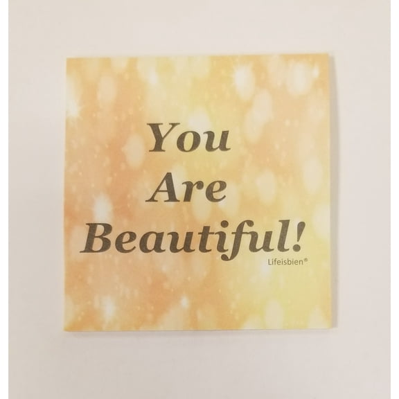 Stiky Notes Motivational You are Beautiful Design