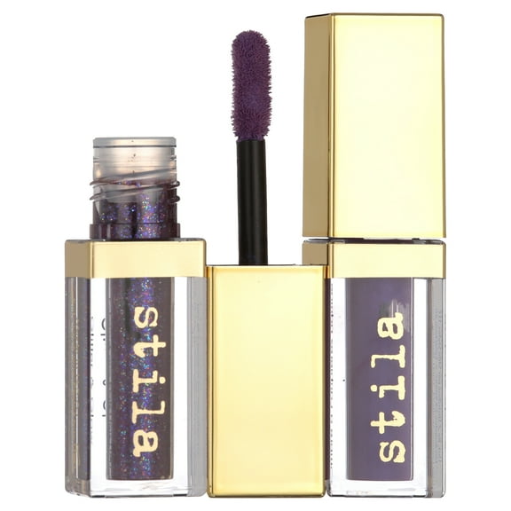 Stila Double Dip - Suede Shade and Glitter & Glow Liquid Eye Shadows, Camera Ready, 2 x 0.07 oz
