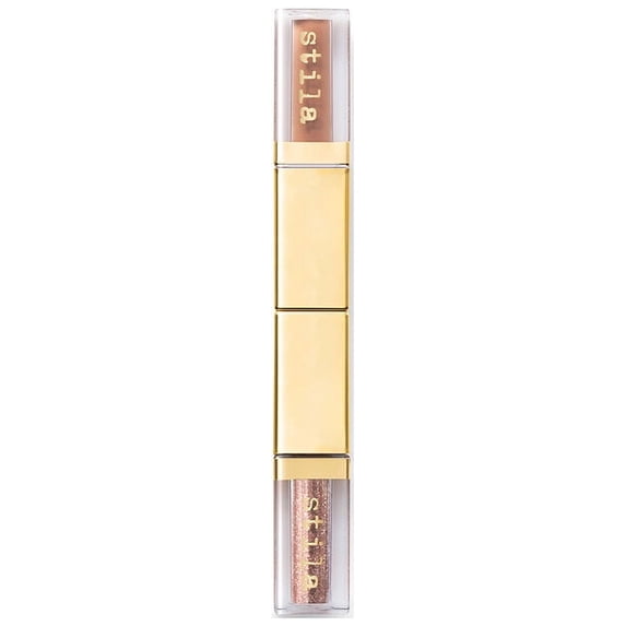 Stila Double Dip Suede Shade & Glitter & Glow Liquid Eye Shadows-Smitten Kitten