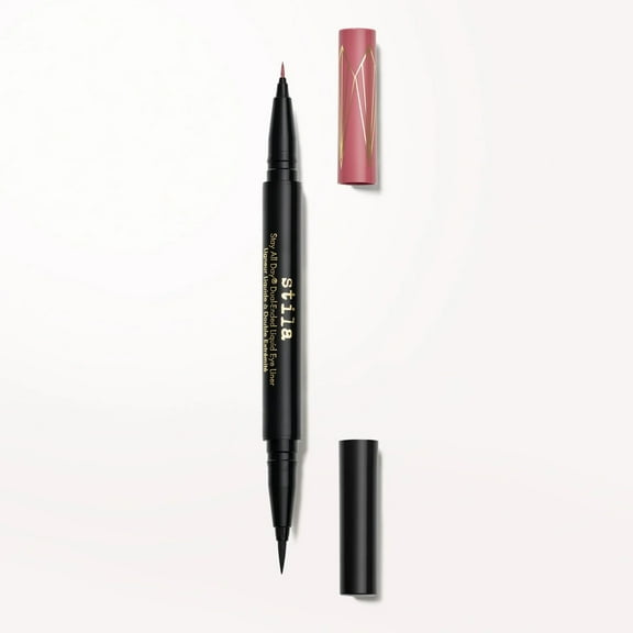 Stila Stay All Day Dual Ended Liquid Eye Liner Original & Micro Tip Intense Black & Rum Punch
