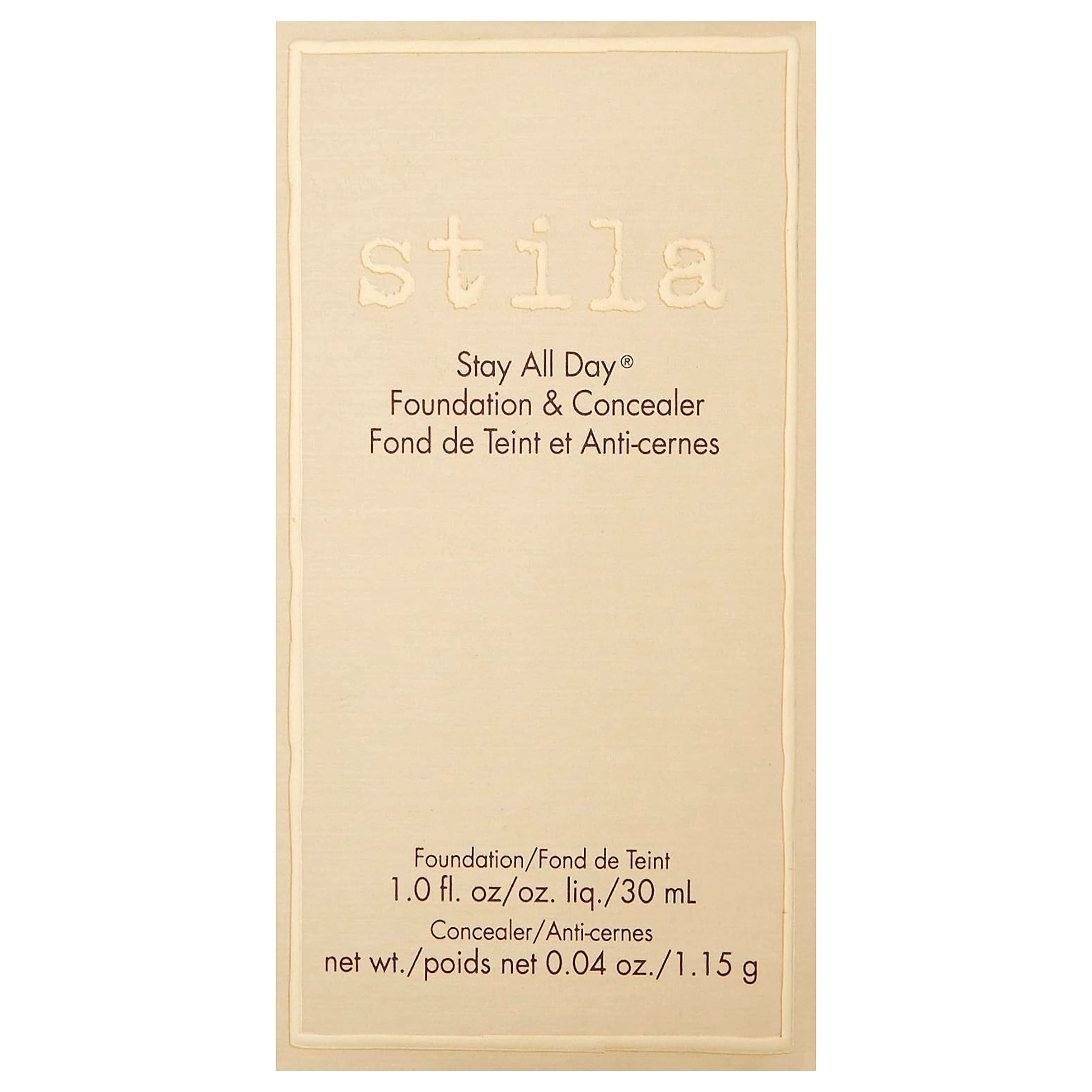 Stila Stay All Day Foundation & Concealer - # 4 Beige 1 oz Makeup