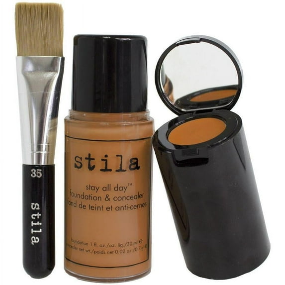 Stila Stay All Day Foundation, Concealer And Brush Kit Deep 15