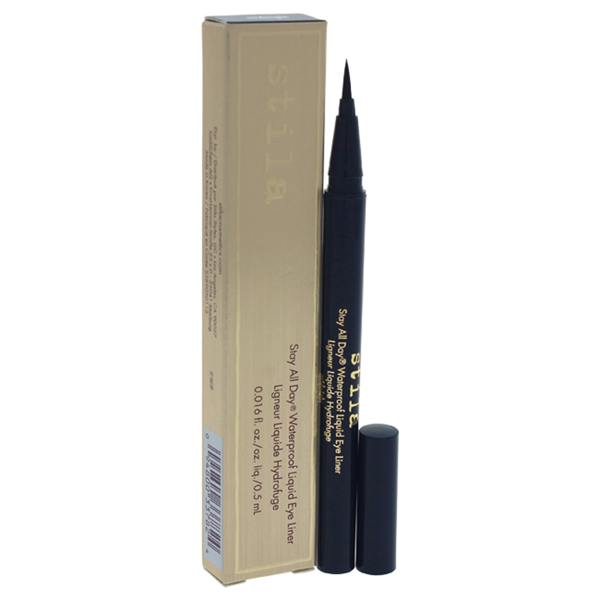 Stila Stay All Day Waterproof Liquid Eye Liner - Midnight - Pack of 2, 0.016 oz Eyeliner