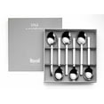 thumbnail image 1 of Mepra Stile 6 Piece Coffee Spoon Gift Box Set - Italian Made 18/10 Stainless Steel Fine Dining Flatware - Elegant Cutlery Pieces For Hosting and Wedding Gift Registry, 1 of 2