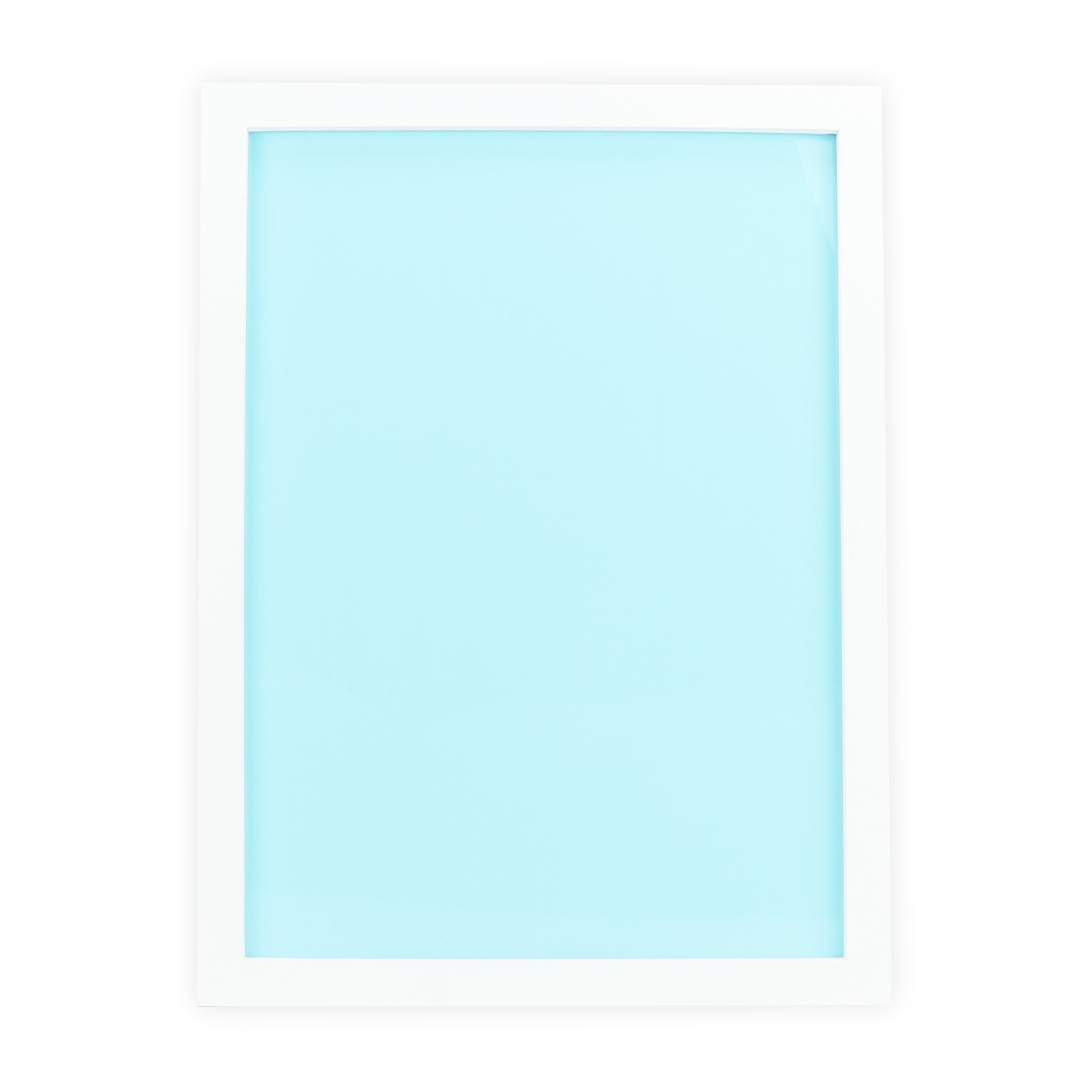 Stiles 16"x12" Magnetic Letter Board Set, 100 1" Natural Magnet Letters, Message Board for Baby Announcement or Milestone, Announcement Board for Desk, Office, Home, or Room Decor, Blue