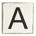 thumbnail image 1 of Stiles Crossword Letter Tiles, Wooden Wall Decor, 3.5 Inch, Rustic, Letter A, 1 of 7