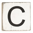 thumbnail image 1 of Stiles Crossword Letter Tiles, Wooden Wall Decor, 3.5 Inch, Rustic, Letter C, 1 of 7