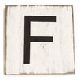 thumbnail image 1 of Stiles Crossword Letter Tiles, Wooden Wall Decor, 3.5 Inch, Rustic, Letter F, 1 of 7