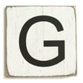 thumbnail image 1 of Stiles Crossword Letter Tiles, Wooden Wall Decor, 3.5 Inch, Rustic, Letter G, 1 of 7