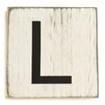 thumbnail image 1 of Stiles Crossword Letter Tiles, Wooden Wall Decor, 3.5 Inch, Rustic, Letter L, 1 of 7