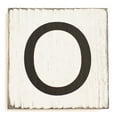 thumbnail image 1 of Stiles Crossword Letter Tiles, Wooden Wall Decor, 3.5 Inch, Rustic, Letter O, 1 of 7
