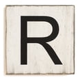 thumbnail image 1 of Stiles Crossword Letter Tiles, Wooden Wall Decor, 3.5 Inch, Rustic, Letter R, 1 of 7