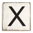 thumbnail image 1 of Stiles Crossword Letter Tiles, Wooden Wall Decor, 3.5 Inch, Rustic, Letter X, 1 of 7