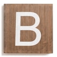 thumbnail image 1 of Stiles Crossword Letter Tiles, Wooden Wall Decor, 3.5 Inch, Walnut, Letter B, 1 of 7