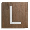 thumbnail image 1 of Stiles Crossword Letter Tiles, Wooden Wall Decor, 3.5 Inch, Walnut, Letter L, 1 of 7