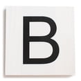 thumbnail image 1 of Stiles Crossword Letter Tiles, Wooden Wall Decor, 3.5 Inch, White, Letter B, 1 of 7