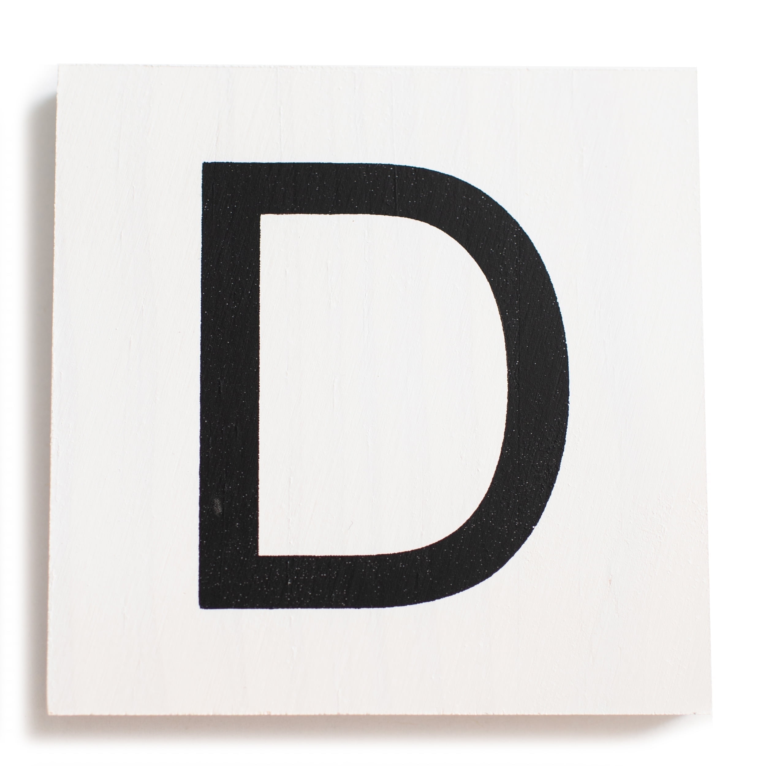 Stiles Crossword Letter Tiles, Wooden Wall Decor, 3.5 Inch, White