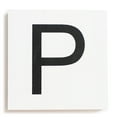 thumbnail image 1 of Stiles Crossword Letter Tiles, Wooden Wall Decor, 3.5 Inch, White, Letter P, 1 of 7