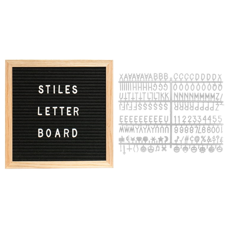 Felt Letter Board - Baby Announcement Sign Board - Message board with 340