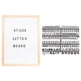 thumbnail image 1 of Stiles Felt Letter Board Set, Message Board with 440 Letters, Numbers, and Symbols for Celebrations, Baby Announcements, or Milestones, 12 by 16 Inches, White, 1 of 7