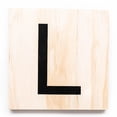thumbnail image 1 of Stiles Letter Tiles, Wooden Crossword Wall Letters for Living Room, Dining Room, Kitchen, or Bedroom, 3.5 Inch, Letter L, 1 of 8
