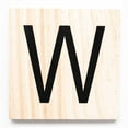 thumbnail image 1 of Stiles Letter Tiles, Wooden Crossword Wall Letters for Living Room, Dining Room, Kitchen, or Bedroom, 3.5 Inch, Letter W, 1 of 8