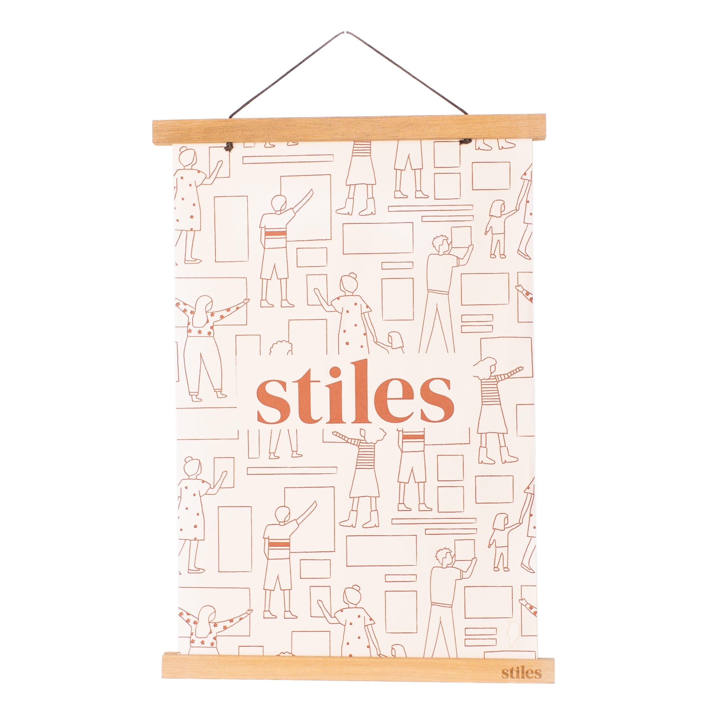 Stiles 12" Natural Wood Magnetic Picture Frame Hanger