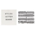 thumbnail image 1 of Stiles Wood Letter Board Set, Message Board with 340 Letters, Numbers, and Symbols for Celebrations, Baby Announcements, or Milestones, 10 by 10 Inches, White, 1 of 7