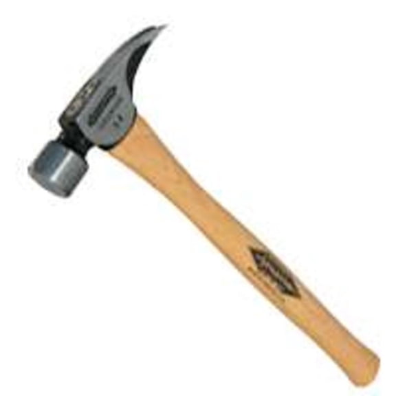 Milwaukee TI14MS 14 oz Titanium Milled Face Hammer with 18 in. Straight Hickory Handle