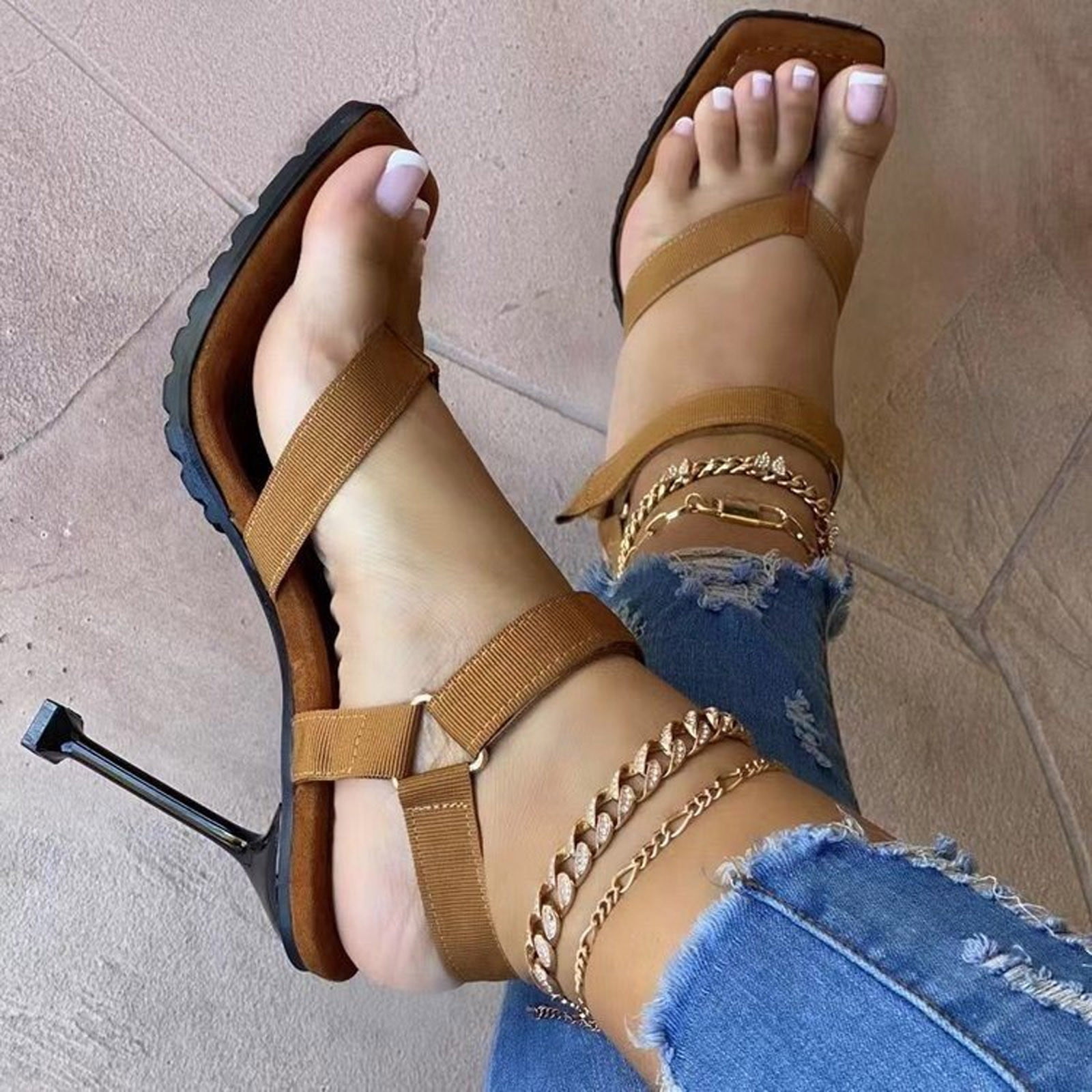 Comfortable best sale summer heels