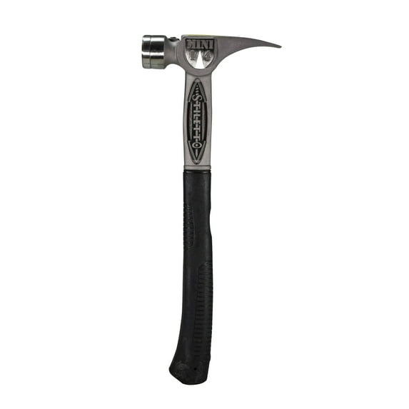 Stiletto TBM14RSC TiBone Mini-14 ounce Replaceable Smooth Face Hammer with a Curved 16" Titanium Handle