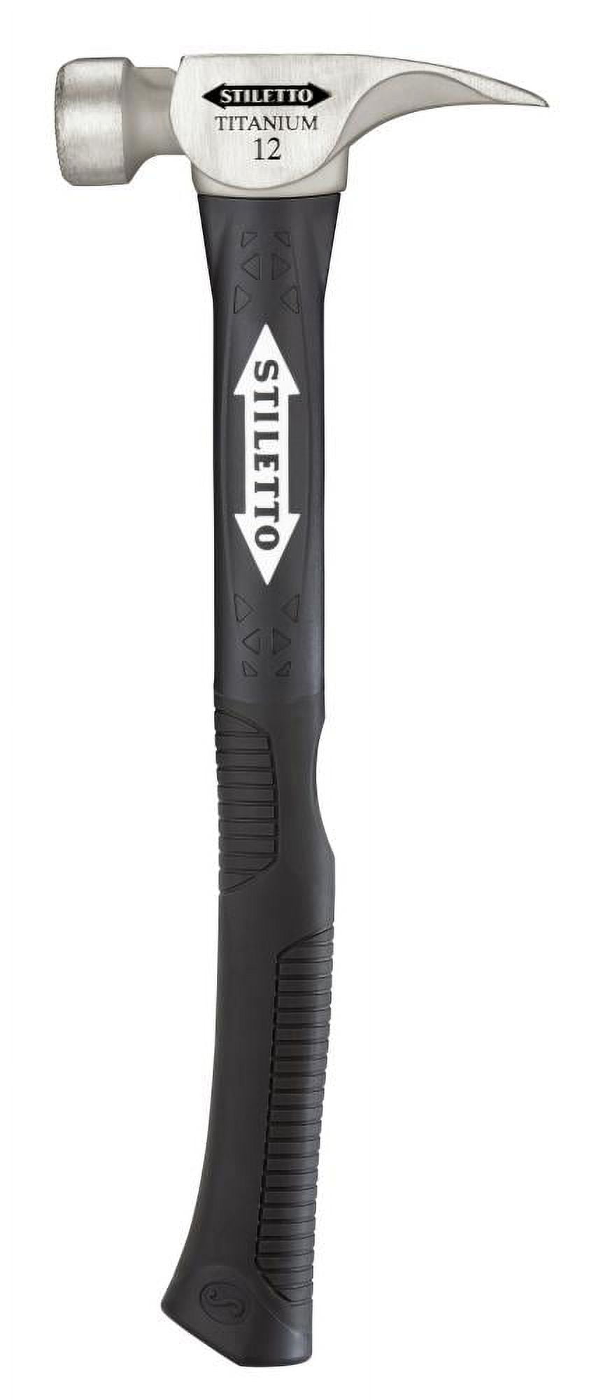 Stiletto-TI12MCF 12 oz Titanium Milled Face Hammer with 18 in. Hybrid ...