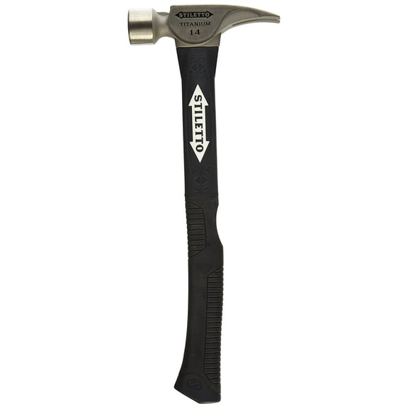 Stiletto TI14SC-F 14 oz Ti Smooth Face with Curved Poly-Fiberglass Handle, 16