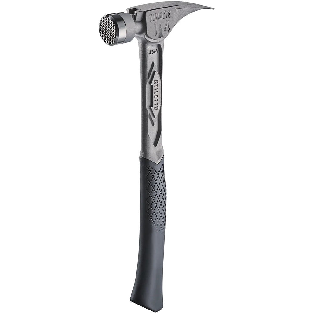 Stiletto TIB14RMC 14-oz TIBONE Titanium Hammer Milled Face with Curved Handle