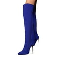 thumbnail image 1 of Stiletto Thigh High Boots for Women Ladies Sexy Fashion Suede Pointed Toe High Heels over The Knee Dress Boots, 1 of 7
