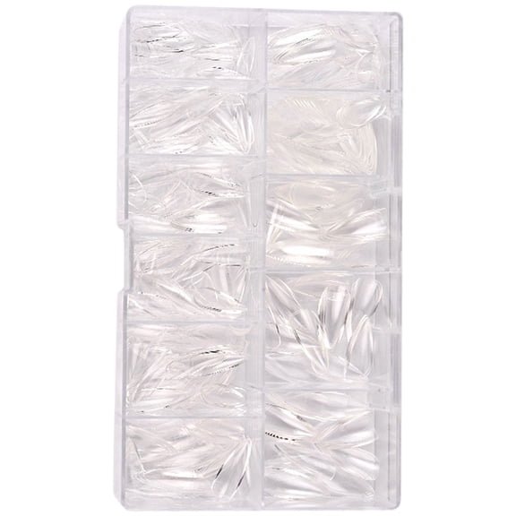 Stilettos/Almond Fake Nails 500pcs Press on Clear Nails Tips Full Cover Acrylic False Nails For Extension