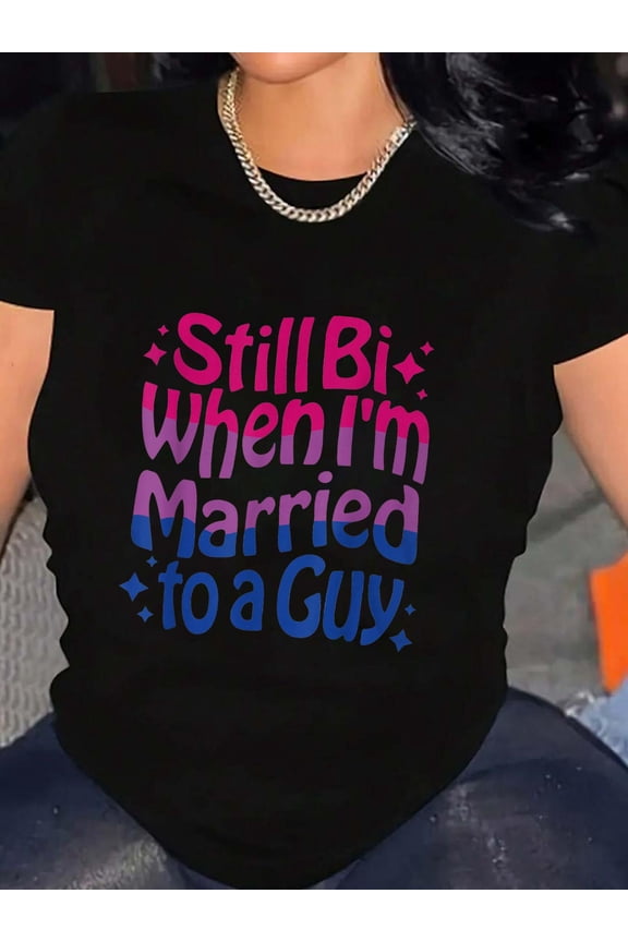 Still Bi When Married to A Guy Bisexual Guy Pride Parade T-Shirt