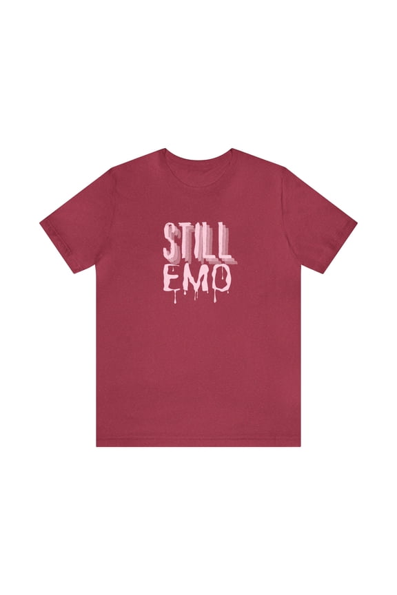 Still Emo (Pink) Unisex Jersey Short Sleeve Tee