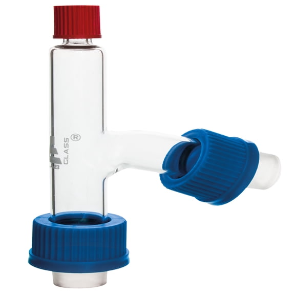 Still Head with Thermometer Socket - Screw Thread - 19/26 Socket Size - Borosilicate Glass - Eisco Labs