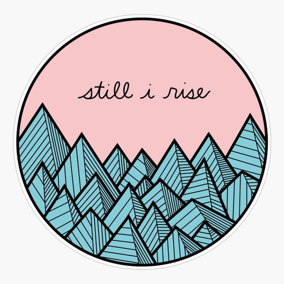 Still I Rise Inspirational Ocean Motivation Sticker