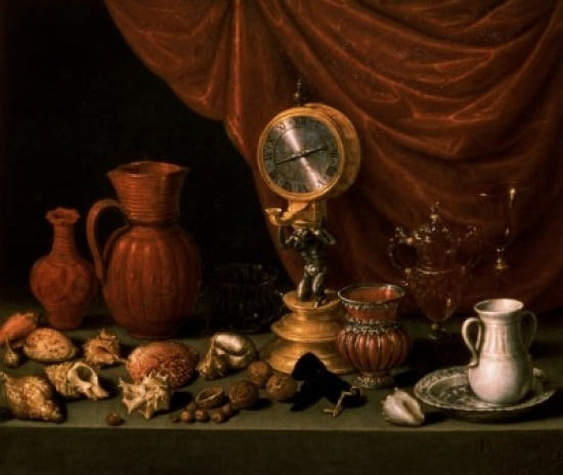Still Life 1652 Antonio Pereda y Salgado (1611-1678 Spanish) Pushkin Museum of Fine Arts Moscow Russia Canvas Art - Antonio Pereda y Salgado (24 x 36)
