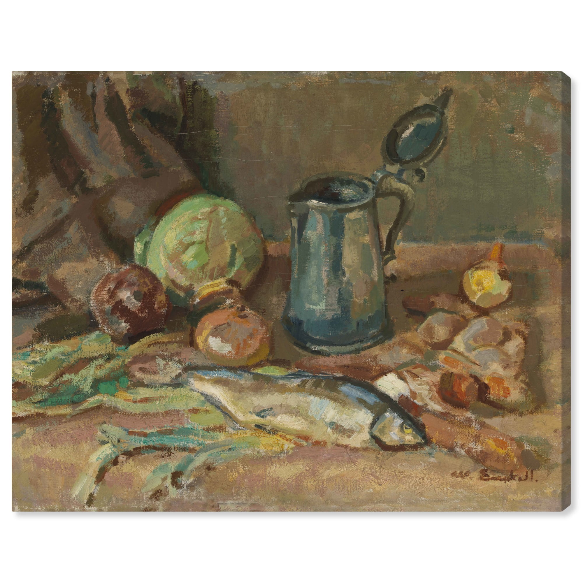 Vintage Still Life Kitchen Scene Canvas Wall Art, 20" x 16"