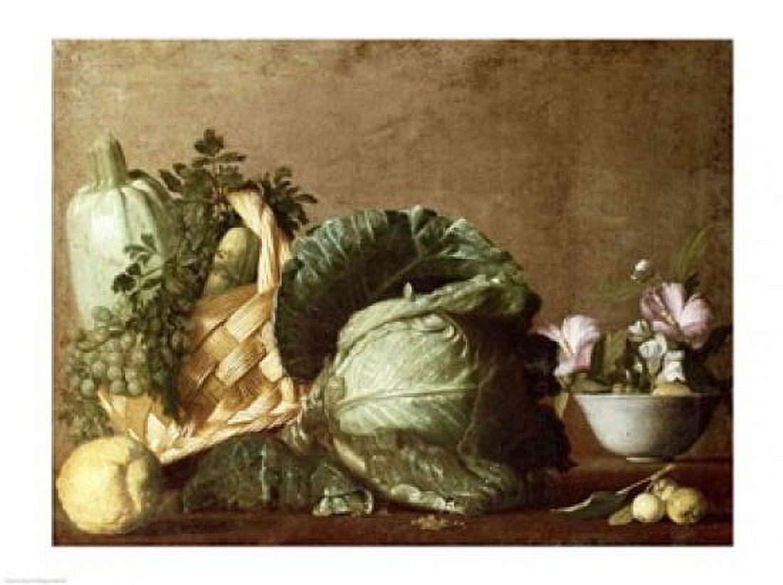 Still Life Canvas Art - Caravaggio (24 x 18)