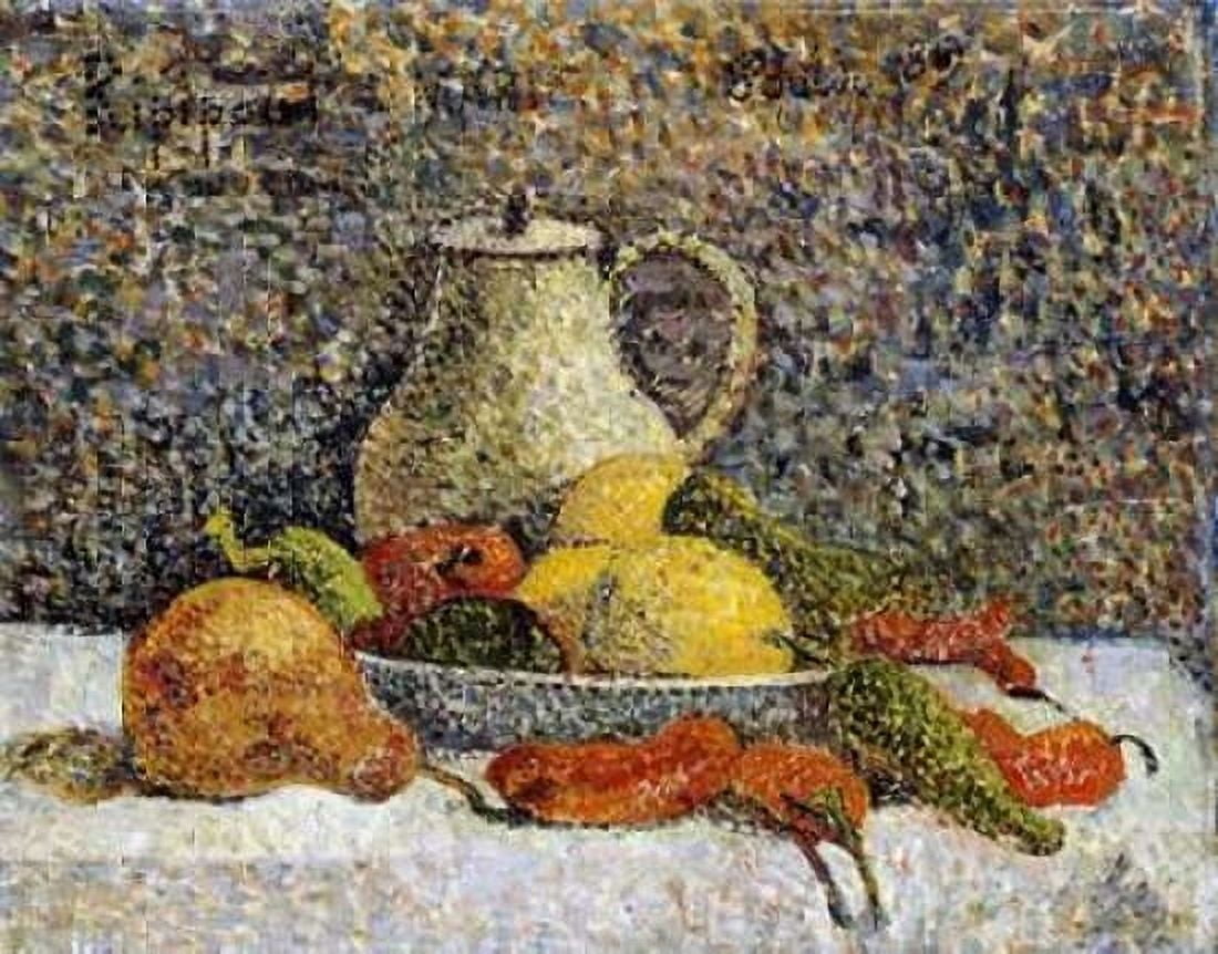 Still Life Canvas Art - Paul Gauguin (22 x 28)