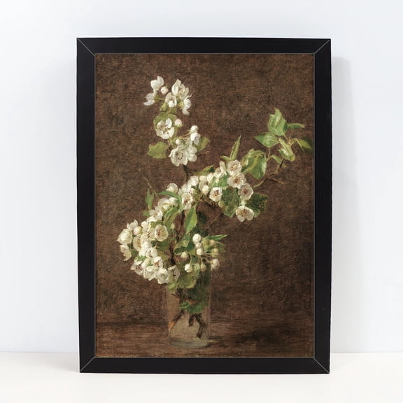 Still Life Flowers Oil Painting Laser Film Art Print Office Wall Decor Poster Floral Wall Art Pictures for Office Dormitory Classroom Gallery Home Decor 730,Multicolor,10X13 inches