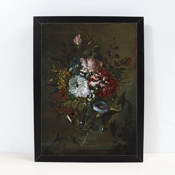 Still Life Flowers Oil Painting Print Framed Wall Art Interior Decor Poster Landscape Oil Painting Kit with Framed Canvas Arts and Crafts for Home Wall Decor 1095,Multicolor,10X13 inches