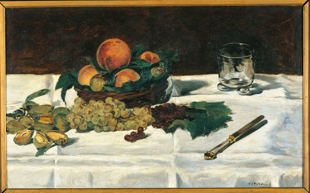 Still Life Fruit On A Table Canvas Art - (36 x 24)